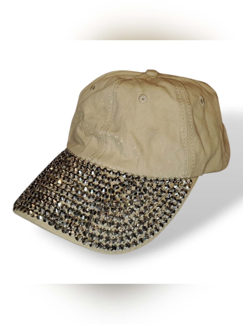 Glamorous Tan and Silver Women's Hat